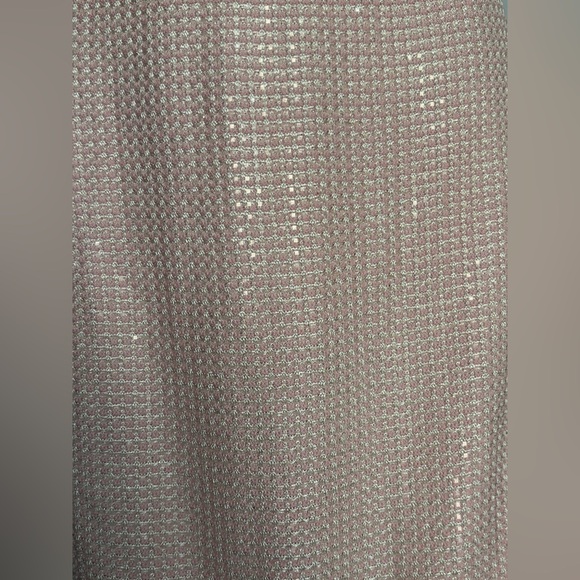St John Santana Knit Blush Pink Metallic Pencil Skirt Size 8 Classic - Picture 6 of 8